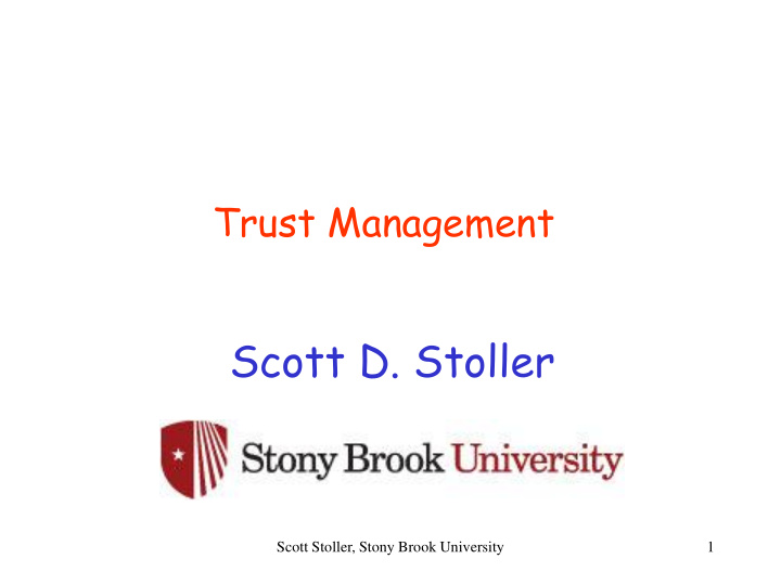 scott d stoller