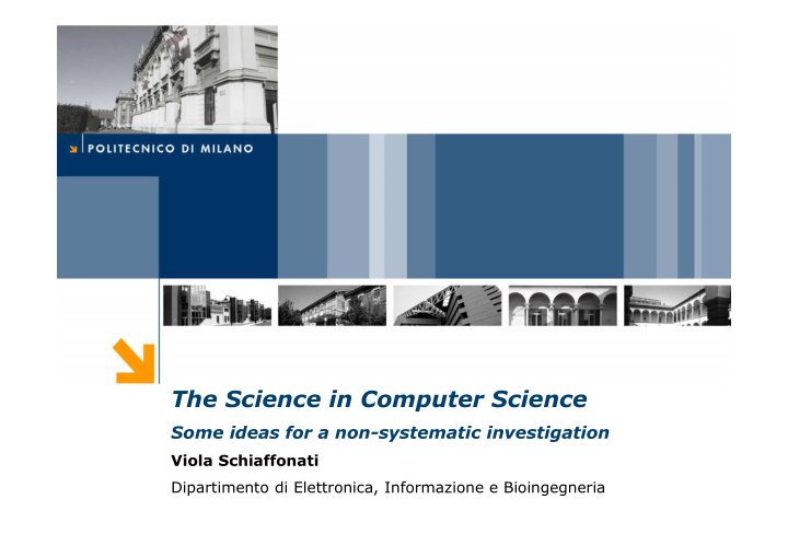 the science in computer science