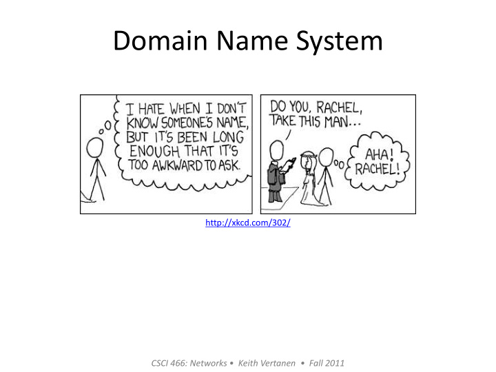 domain name system