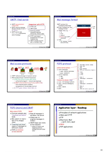 11  Application Layer  Application Layer  DNS: Domain Name System  Most commonly used names