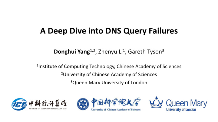 a deep dive into dns query failures