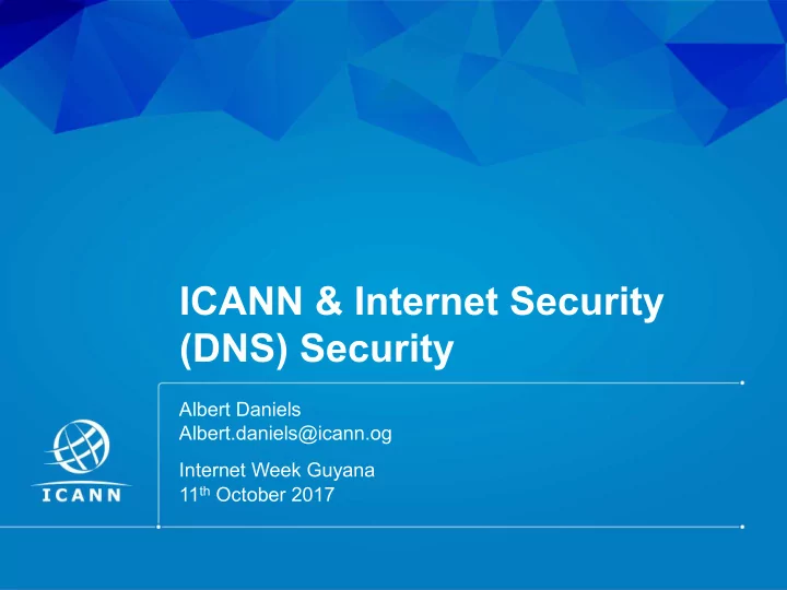 icann internet security dns security