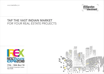 immigration  investment  through  TAP THE VAST INDIAN MARKET  FOR YOUR REAL ESTATE PROJECTS  17th -