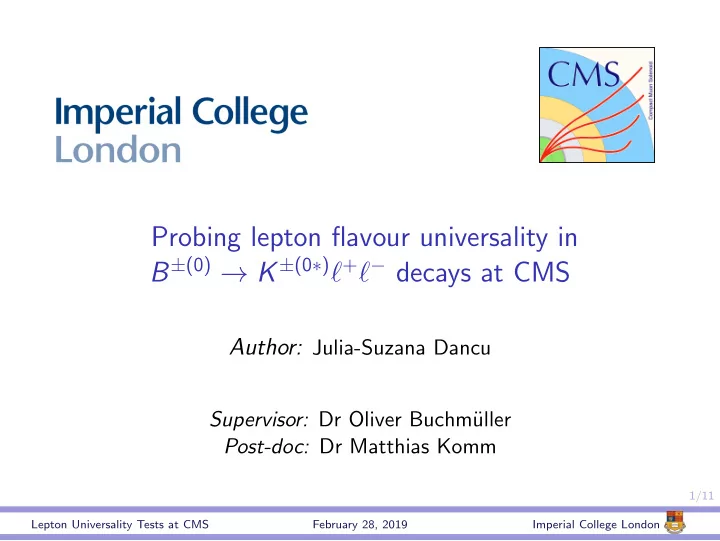 probing lepton flavour universality in b 0 k 0 decays at