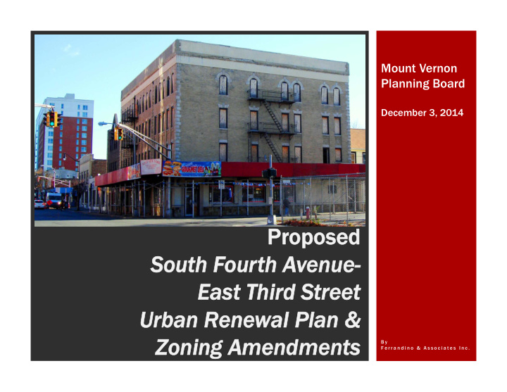 pr proposed oposed south four south f urth a th avenue