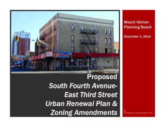 Pr  Proposed  oposed  South Four  South F  urth A  th Avenue-  enue-  Eas  East Third Stree  Third