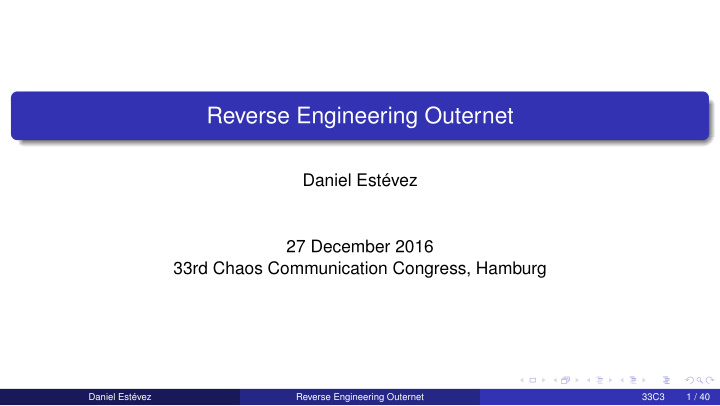 reverse engineering outernet