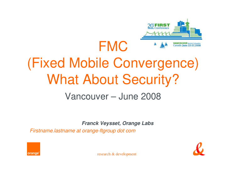 fmc fixed mobile convergence wh t ab what about security
