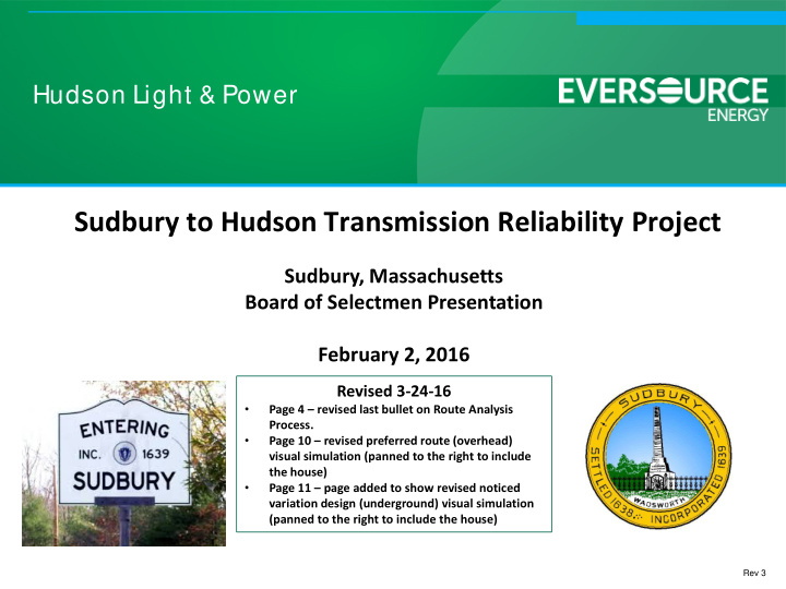 hudson light amp power sudbury to hudson transmission