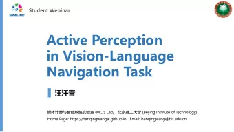 Active Perception  in Vision-Language  Navigation Task