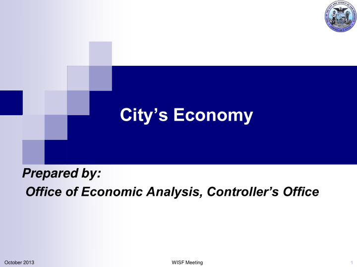 city s economy