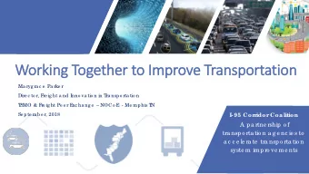 Wor  orking T  Tog  ogeth  ther t  to  o Improve T  Tran  ansp  sportati  tion  Ma ryg ra c e  Pa