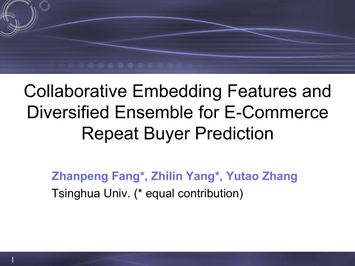 collaborative embedding features and diversified ensemble