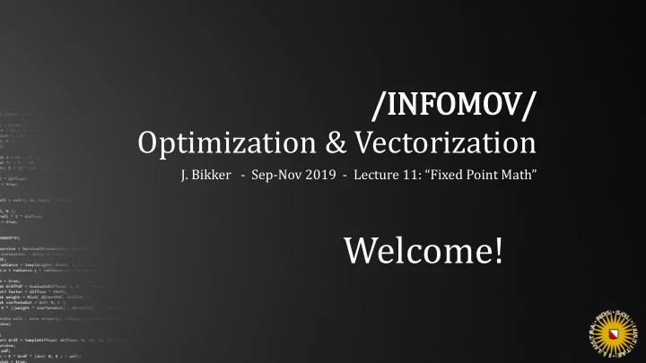 welcome today s agenda