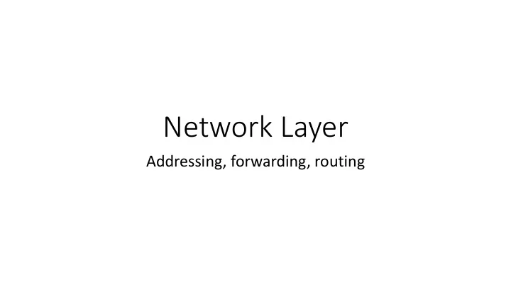 network layer
