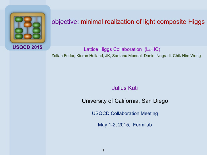 objective minimal realization of light composite higgs