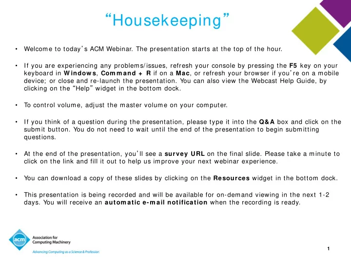 housekeeping