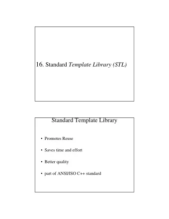 STL headers  Defined in std namespace   Headers are of form &lt;headername&gt; without the .h