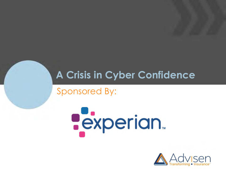 a crisis in cyber confidence