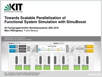 Functional System Simulation with SimuBoost  GI Fachgruppentreffen Betriebssysteme (BS) 2016 Marc