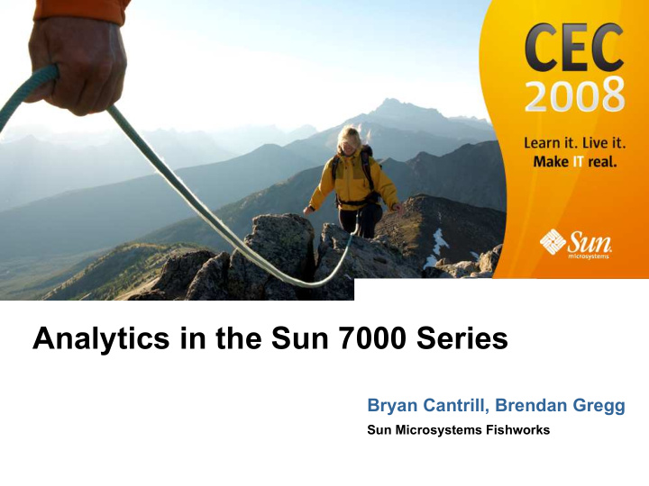 analytics in the sun 7000 series