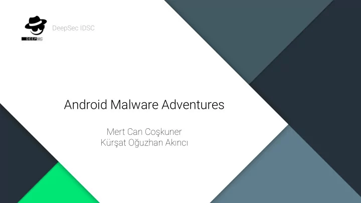 android malware adventures