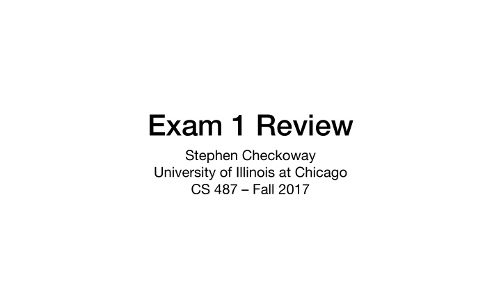 exam 1 review