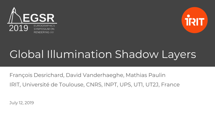 global illumination shadow layers
