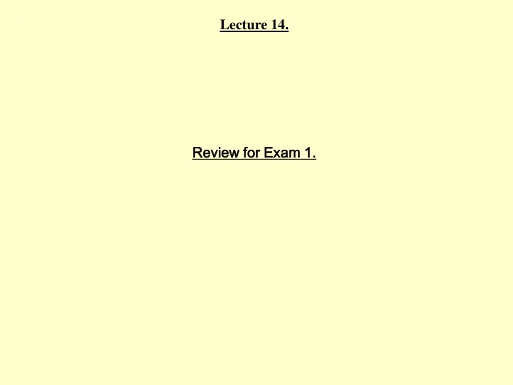 revie view w for exam m 1 electromagnetic radiation