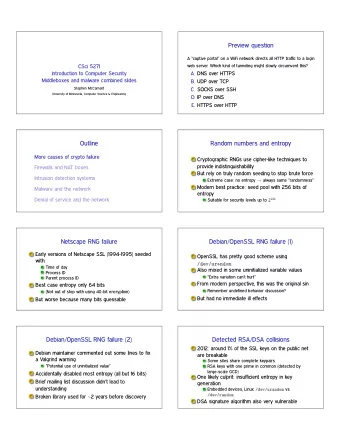 Preview question  A captive portal on a WiFi network directs all HTTP traffic to a login  web