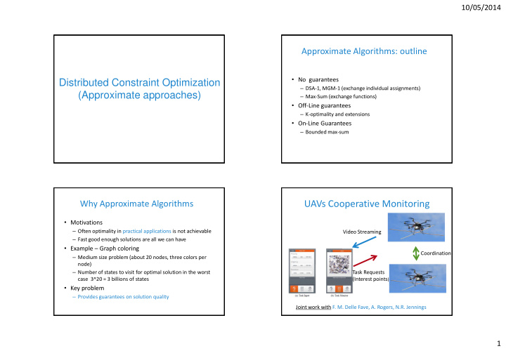 distributed constraint optimization