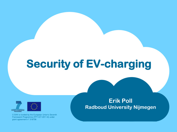 secu ecurity rity of ev f ev charging charging