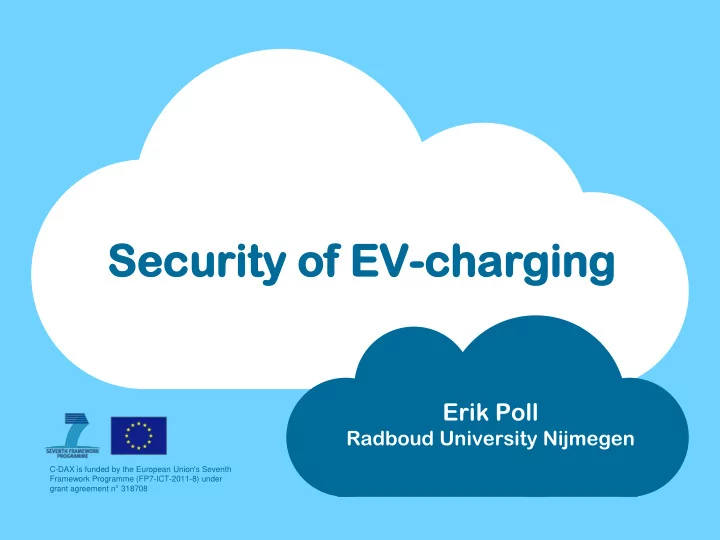 secu ecurity rity of ev f ev charging charging