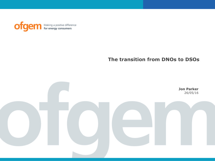 the transition from dnos to dsos