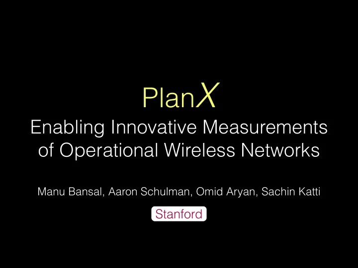 why is it important to measure operational wireless