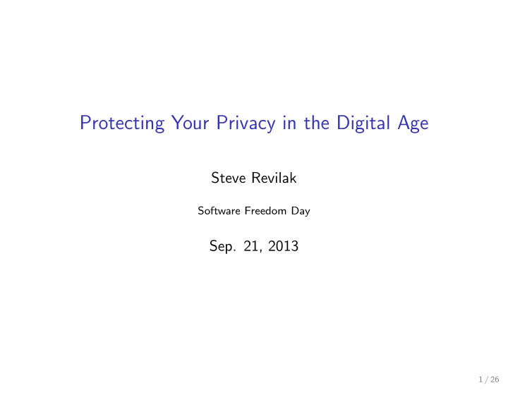 protecting your privacy in the digital age