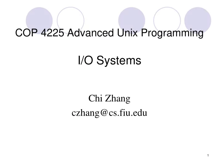 i o systems