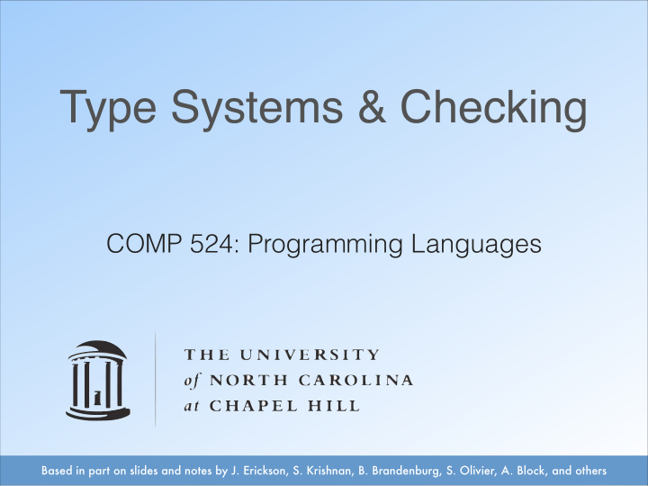 type systems checking