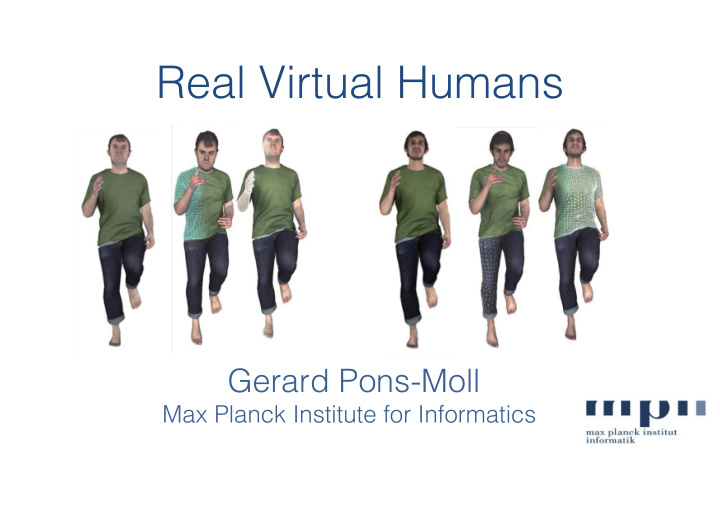 real virtual humans