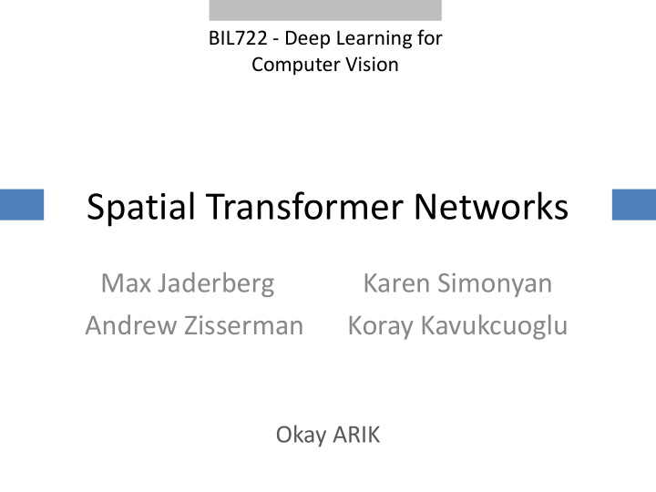 spatial transformer networks