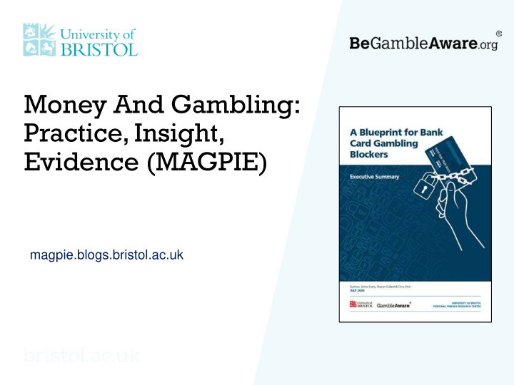 money and gambling practice insight evidence magpie