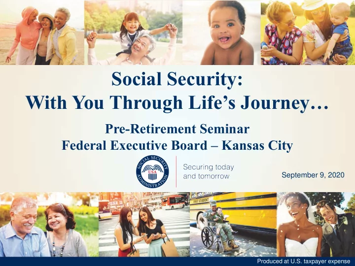 social security with you through life s journey