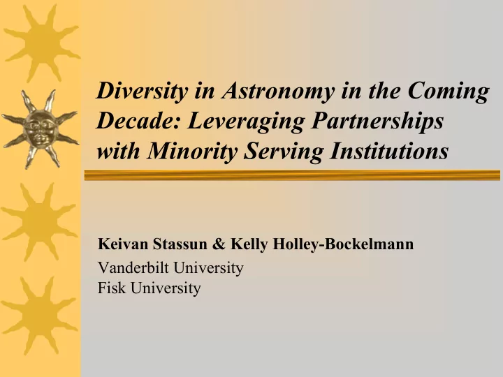 diversity in astronomy in the coming decade leveraging