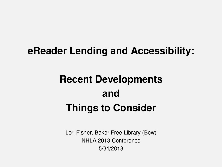 ereader lending and accessibility