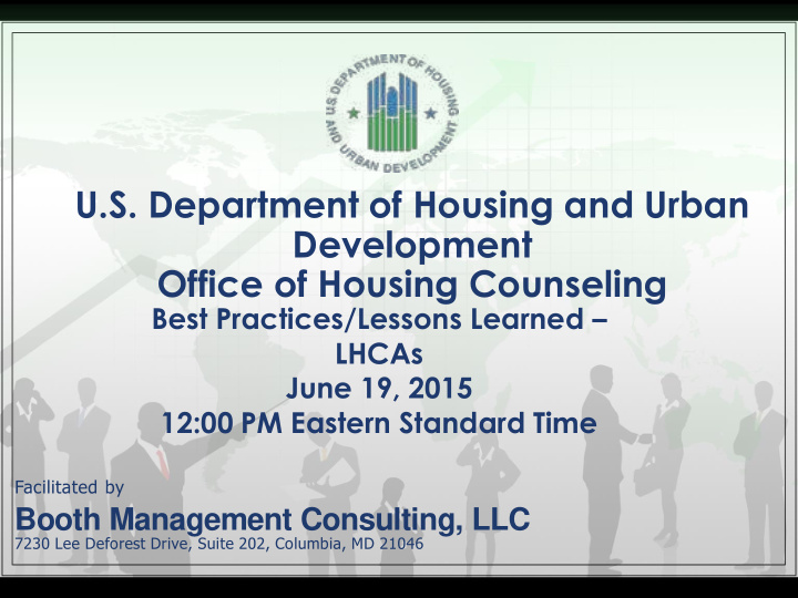 u s department of housing and urban development office of