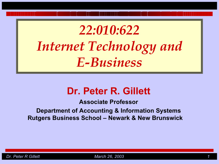 22 010 622 internet technology and e business