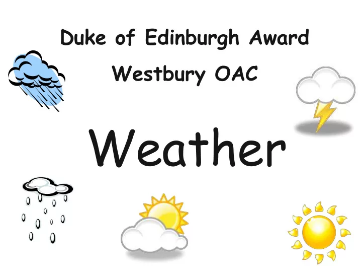 weather aims of session
