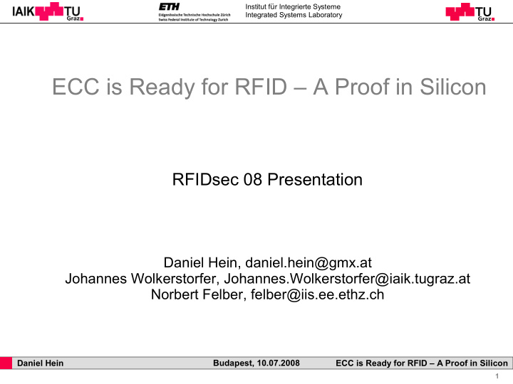 ecc is ready for rfid a proof in silicon