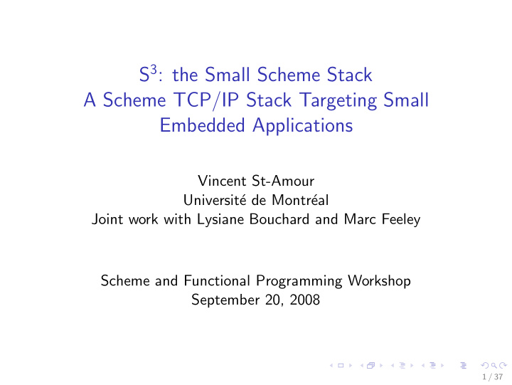 s 3 the small scheme stack a scheme tcp ip stack