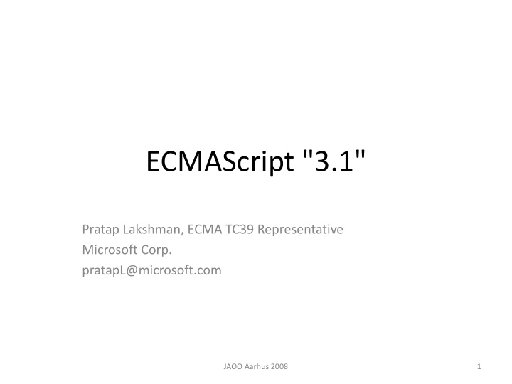 ecmascript 3 1
